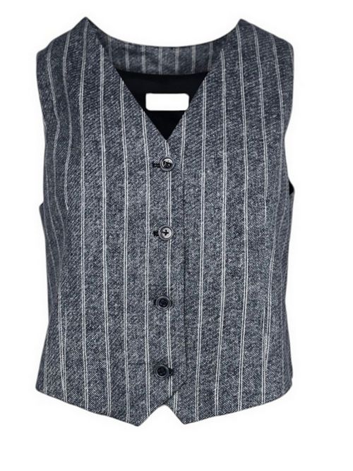 blue and white pinstriped vest Circolo 1901 | FD3486BLUE